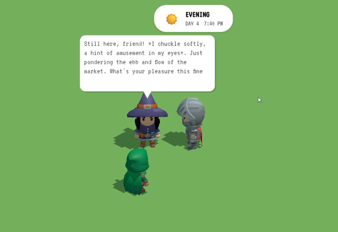 NPC agent live conversation